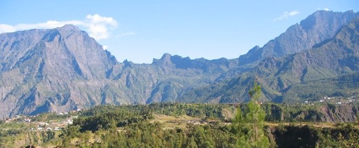 Paysage de montagne à La Réunion